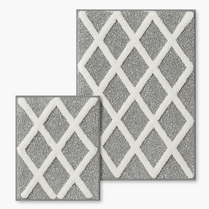 Diane Cotton Bathroom Rug Set | 2 pieces