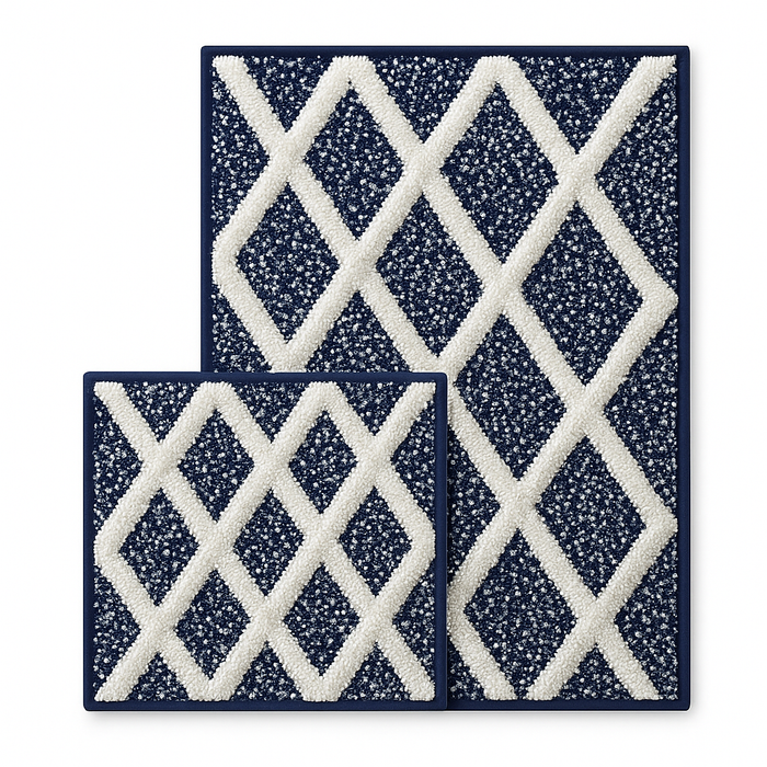 Diane Cotton Bathroom Rug Set | 2 pieces