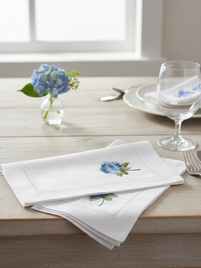 Dinner Napkin, French Hydrangea, Set of 2