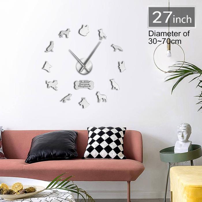 DIY German Shepherd Wall Clock