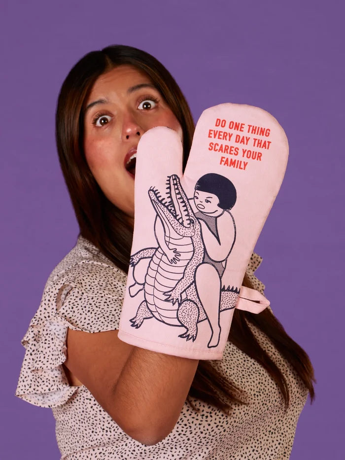 Do One Thing Every Day That Scares Your Family Oven Mitt BLUEQ