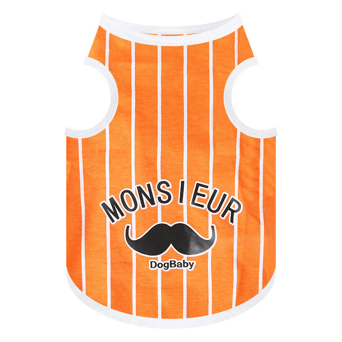 Dog Baby Striped Vest