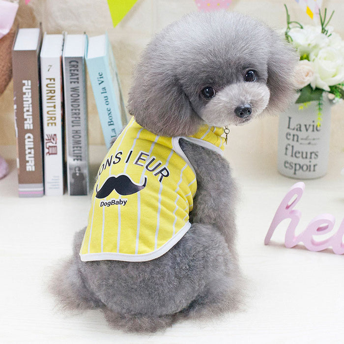 Dog Baby Striped Vest