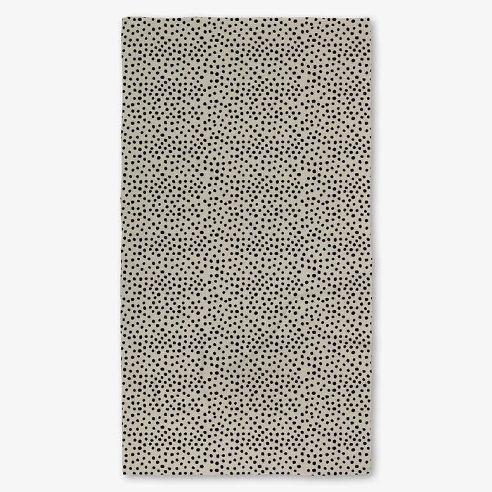 Dotty Tan Geometry Luxe Bath Towel