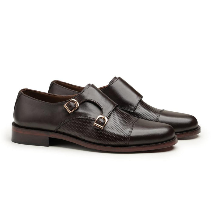 Double Monk Straps - 063 J Brown - Cobblers-pk
