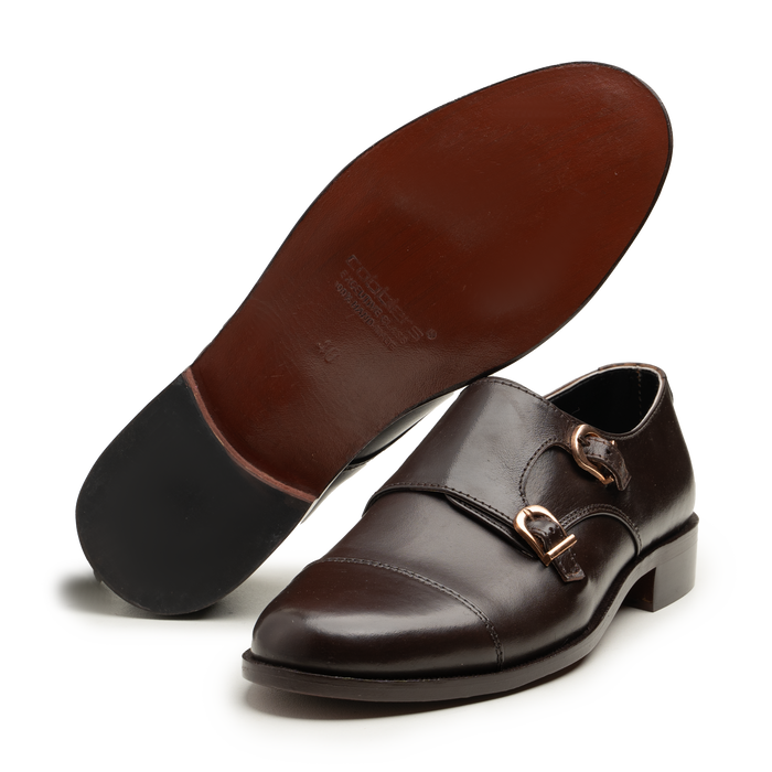 Double Monk Straps - 063P-40-BRN - Cobblers-pk