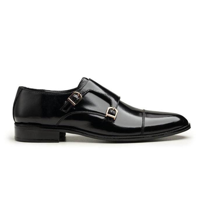 Double Monk Straps - N58 Black - Cobblers-pk