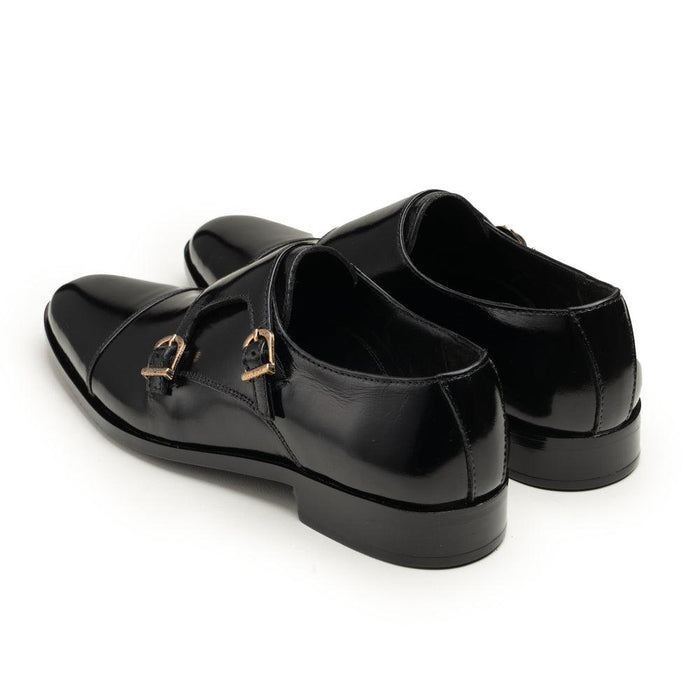 Double Monk Straps - N58 Black - Cobblers-pk