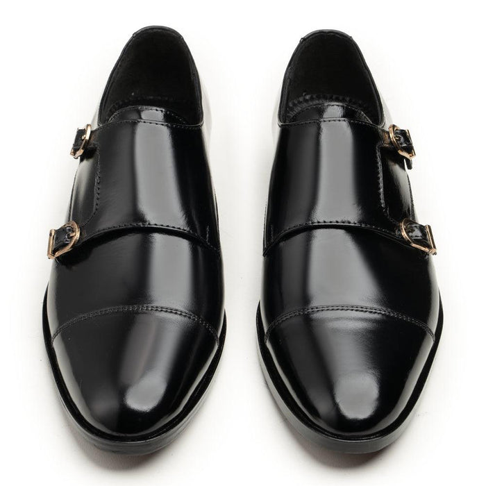 Double Monk Straps - N58 Black - Cobblers-pk