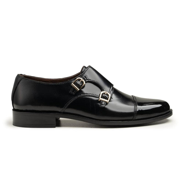 Double Monkstraps - 063 k-f black - Cobblers-pk