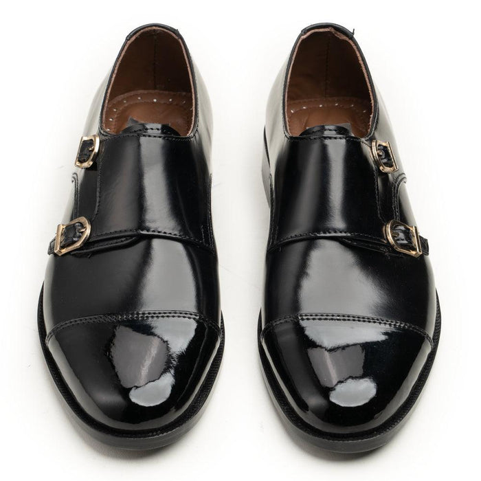 Double Monkstraps - 063 k-f black - Cobblers-pk