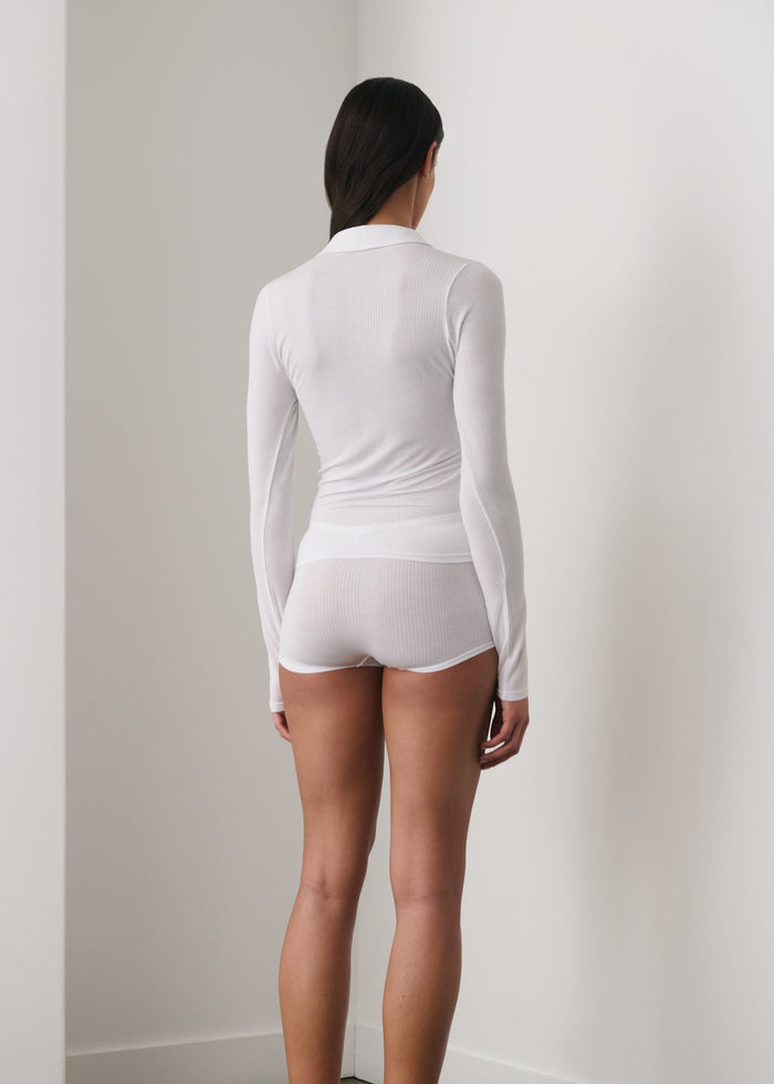 Dreamy Long Sleeve Polo Top - FINAL SALE