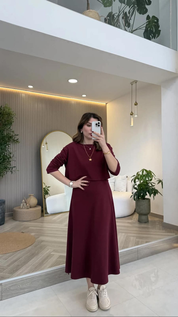 Elegant Layered Maxi Set