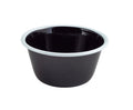 Enamel Deep Pie Dish Black With White Rim 13 X12 X 6Cm (Outer Dia X Inner Dia X H) (Box Of 12)