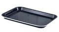 Enamel Serving Tray Black With White Rim 33.5 x 23.5 x 2.2cm (Box Of 6)