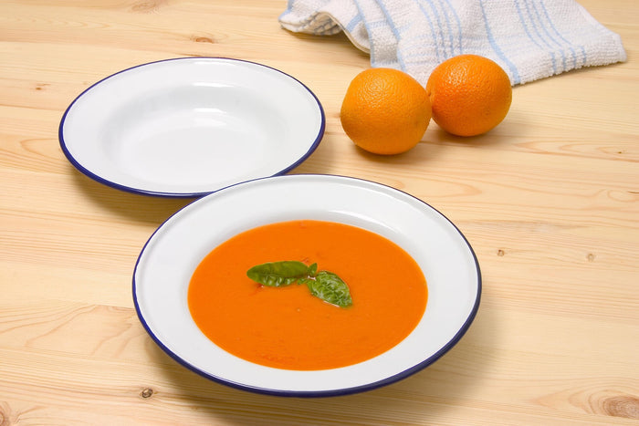 Enamel Tableware Deep Plate / Dish 24cm