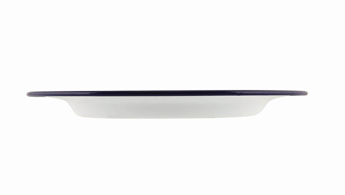 Enamel Tableware Wide Rim Plate 26cm