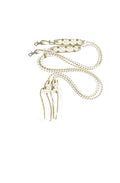 Fancy  elegant braided split macrame reins in white and gold...beautiful yet practical - Tiffanys Braided Tack LLC