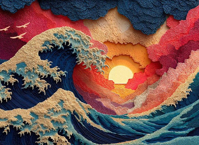Final Piece Puzzles - No. 2 - Great Wave - 1000 Piece