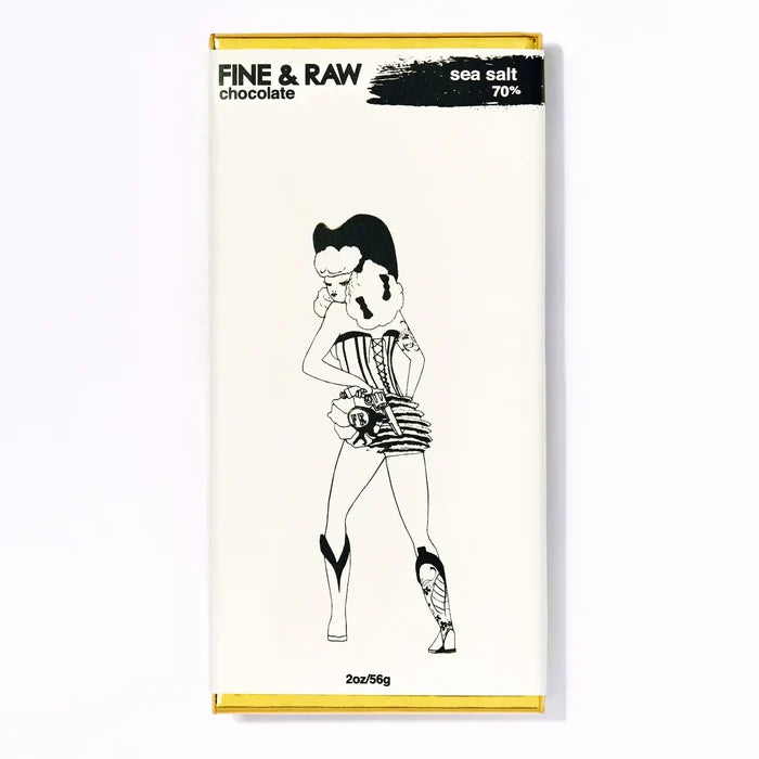 Fine & Raw – Sea Salt Chocolate Bar