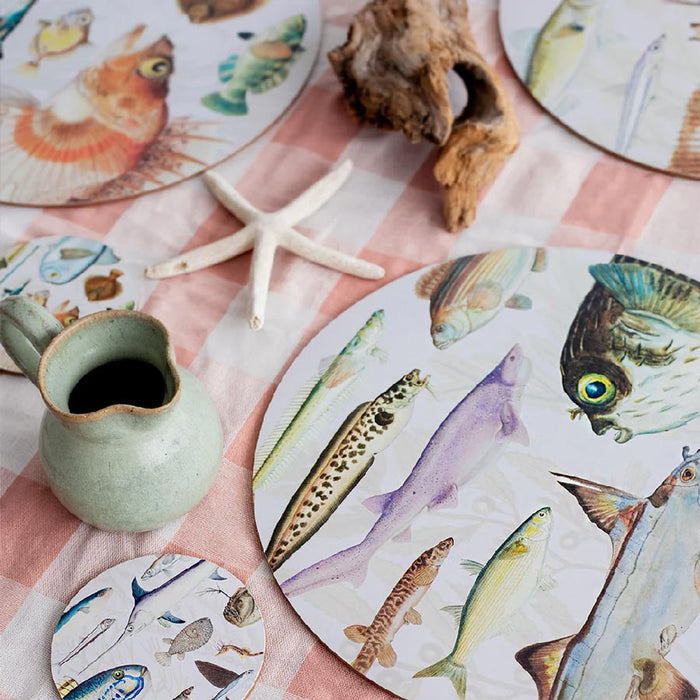 100% New Zealand Fishes Of NZ Coaster Set/6 | Koop.co.nz