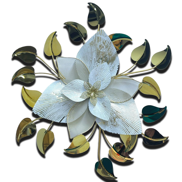 Floral 3D Metal Wall Decor