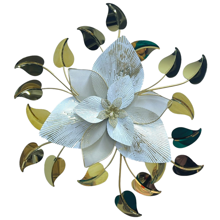 Floral 3D Metal Wall Decor