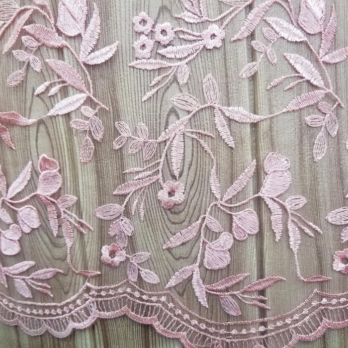 Floral Embroidered Mesh Lace | French Corded & Guipure Flowers
