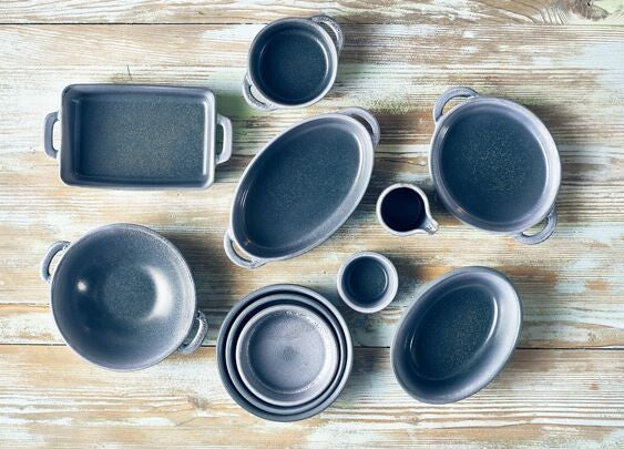 Forge Graphite Stoneware Balti Dish 15cm (Box Of 6)