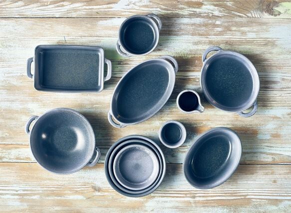 Forge Graphite Stoneware Tapas Dish 10cm (Box Of 6)