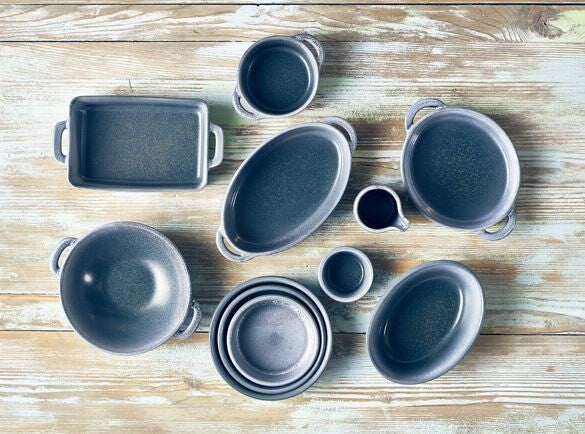 Forge Graphite Stoneware Tapas Dish 13cm (Box Of 6)