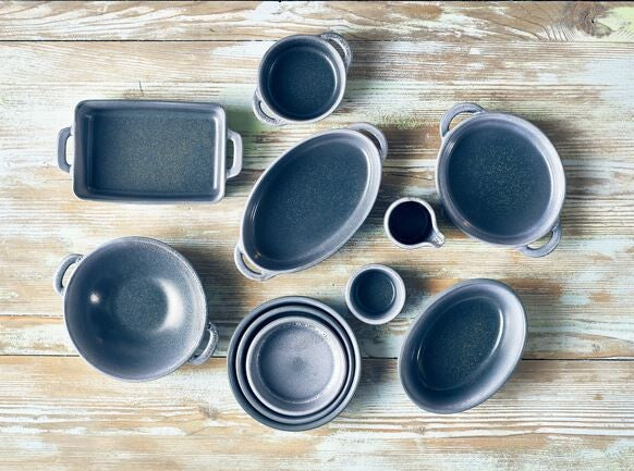 Forge Graphite Stoneware Tapas Dish 14.5cm (Box Of 6)
