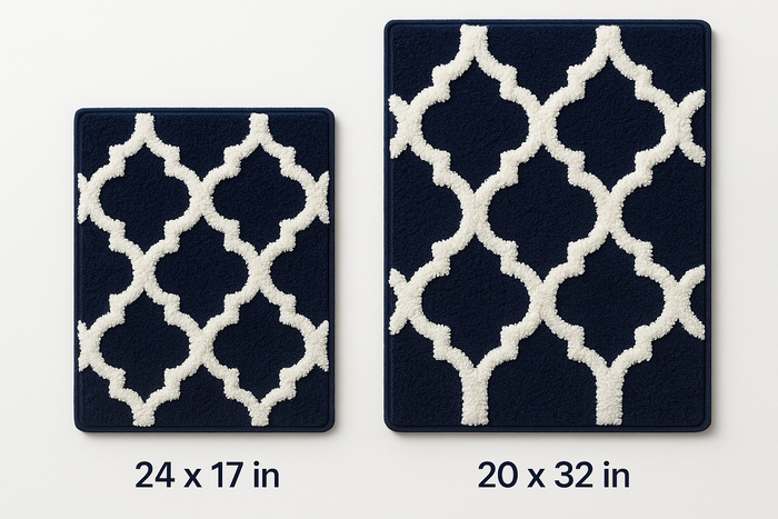 Freda Cotton Bathroom Rug Set | 2 pieces
