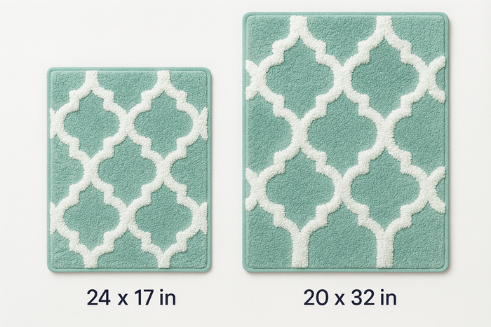 Freda Cotton Bathroom Rug Set | 2 pieces