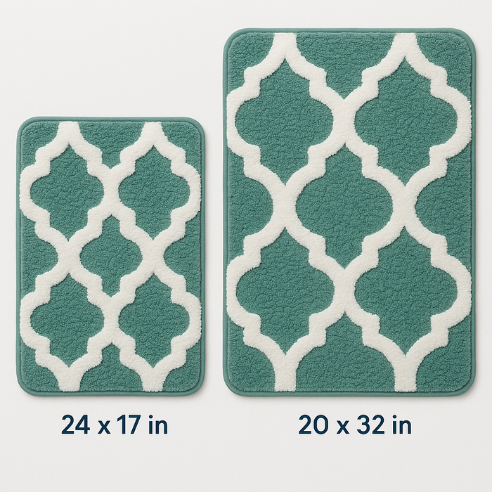 Freda Cotton Bathroom Rug Set | 2 pieces