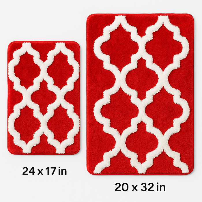 Freda Cotton Bathroom Rug Set | 2 pieces