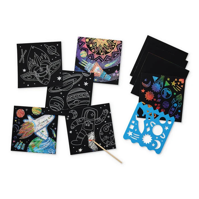 Galaxy Sparkle Scratch Art
