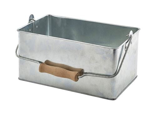 Galvanised Steel Rectangular Table Caddy 24.5 x 15.5 x 12.5cm