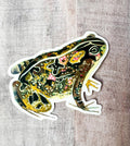 Garden Toad Clear Matte Sticker