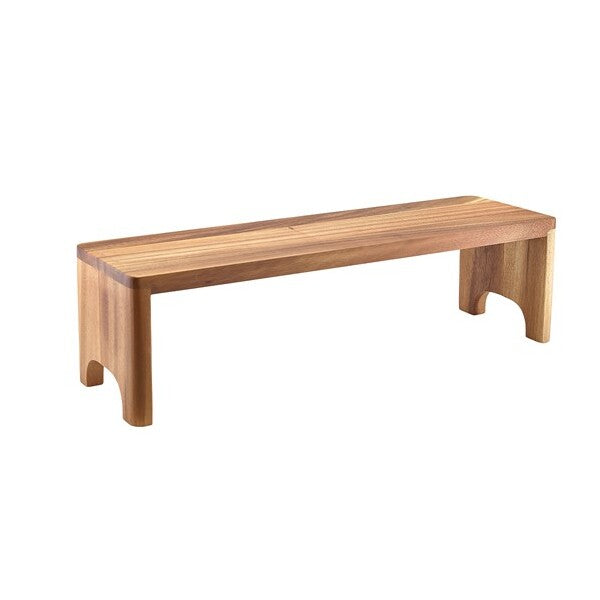 Genware Acacia Wood Bugget Riser GN 2/4 15cm (H)