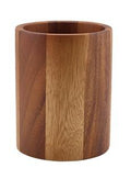Genware Acacia Wood Cutlery Cylinder