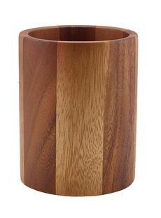 Genware Acacia Wood Cutlery Cylinder