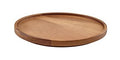 Genware Acacia Wood Presentation Plate 20.5cm X 2Cm
