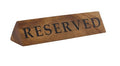 Genware Acacia Wood Reserved Sign