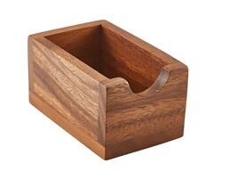 Genware Acacia Wood Sachet Holder