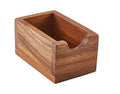 Genware Acacia Wood Sachet Holder