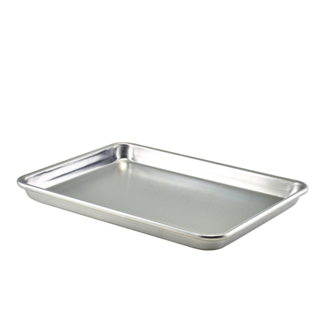 Genware Aluminium Bun Pan 33 x 22.8 x 2cm