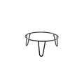 Genware Black Anti-Slip Hairpin Riser 232 x 100 x 213mm (Dia x H x Dia)