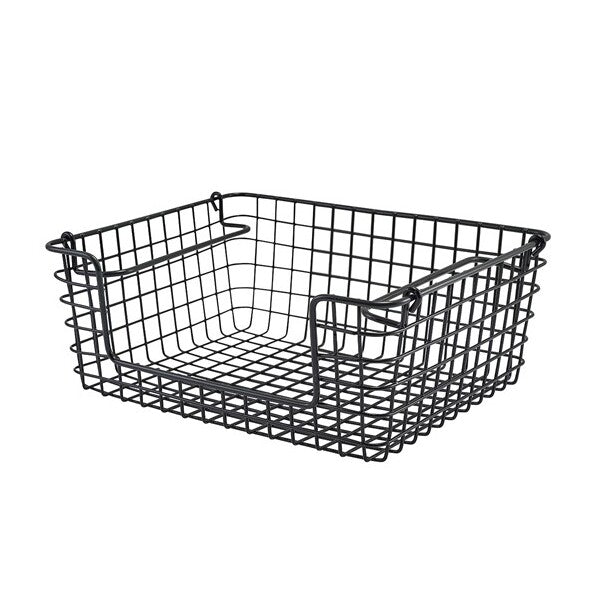 Genware Black Wire Open Sided Display Basket GN 1/2 31.5cm x 25.5cm x 12cm