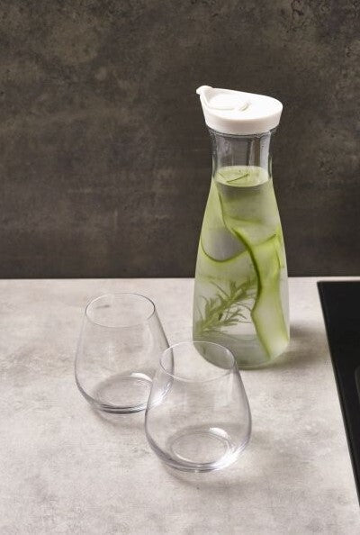 Genware Carafe With Lid Polycarbonate 1L / 35.2oz